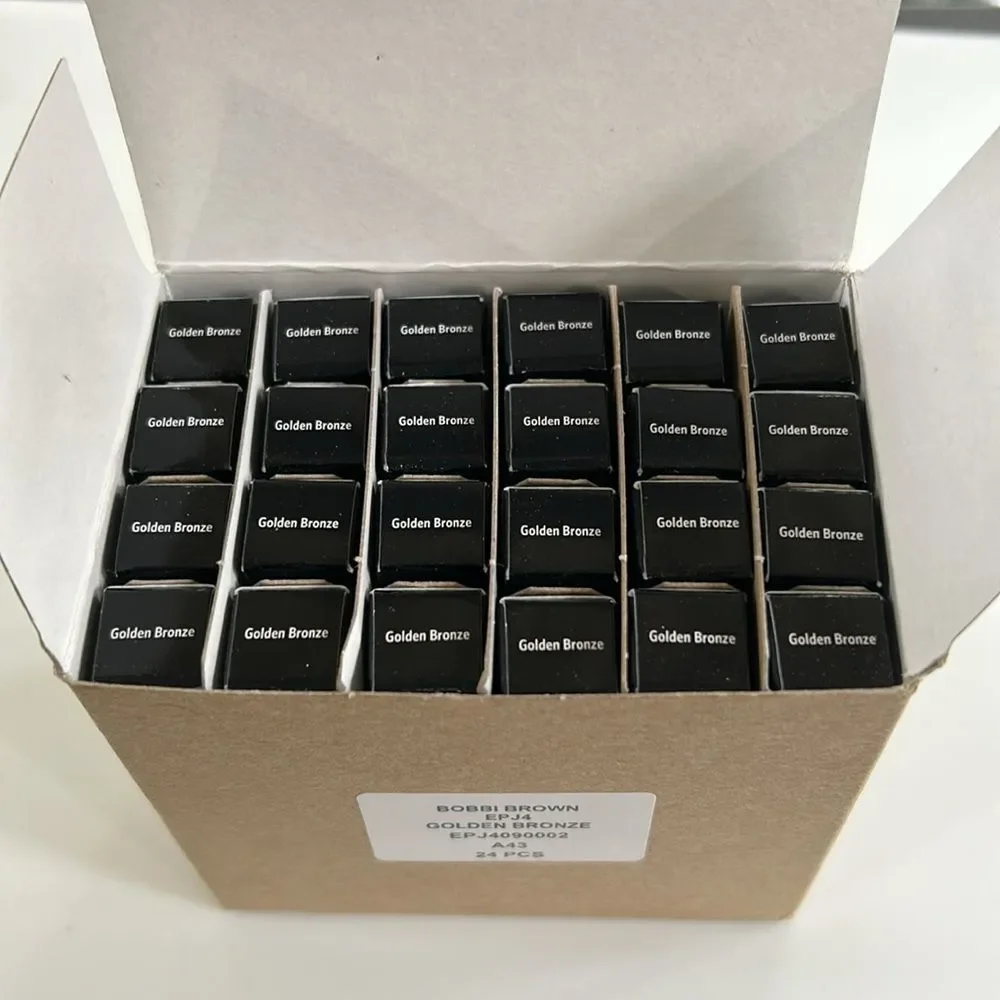 24 Mini Travel Size Bobbi Brown Long-Wear Cream Shadow Sticks Golden Bronze NWT